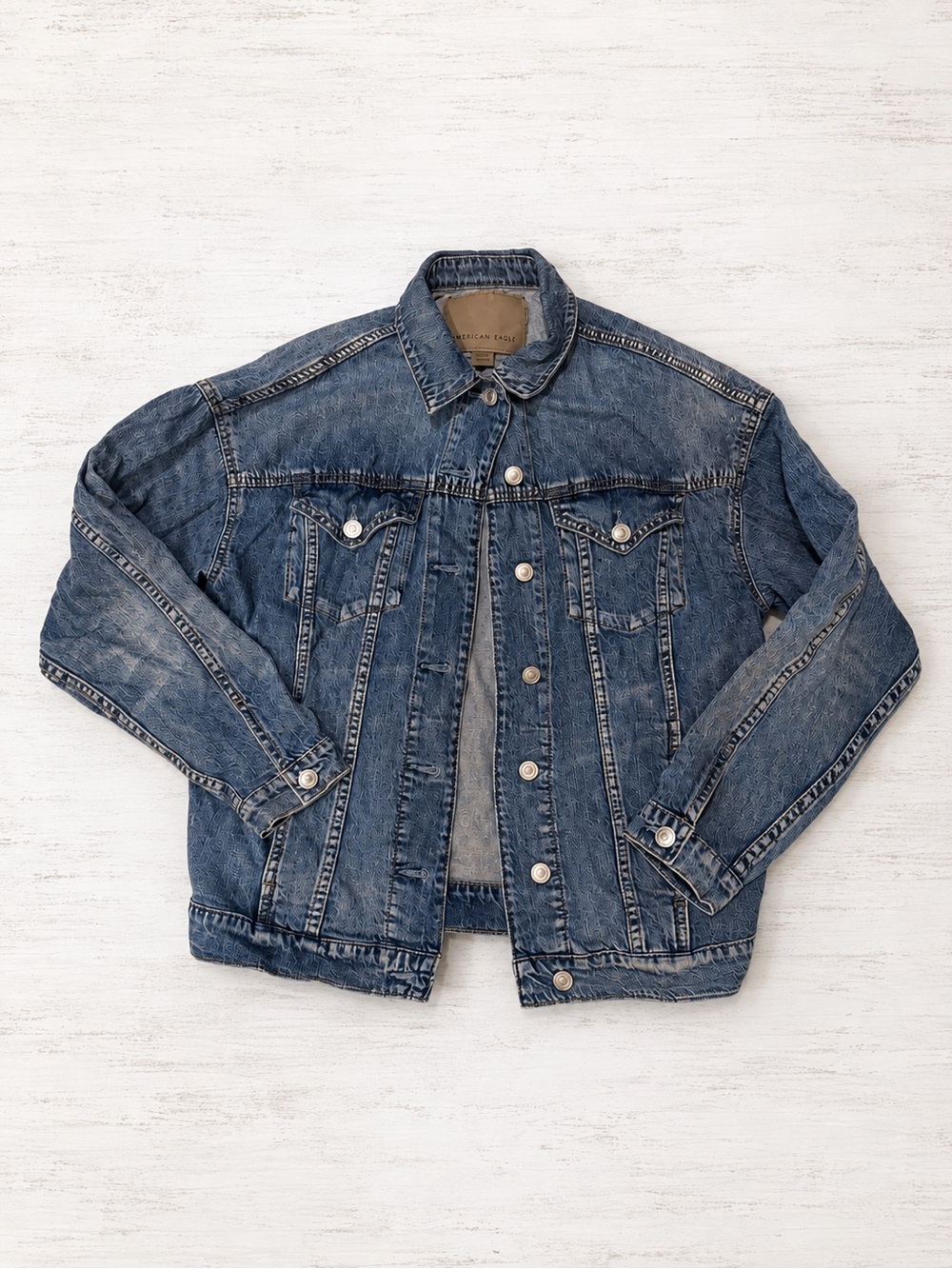American Eagle Men’s XS Lightweight Denim Shirt Jacket Shacket